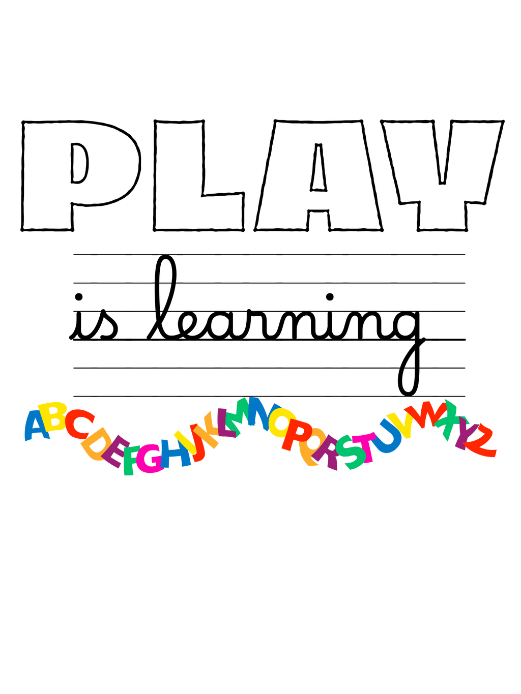 Play is Learning Alphabet T-Shirt