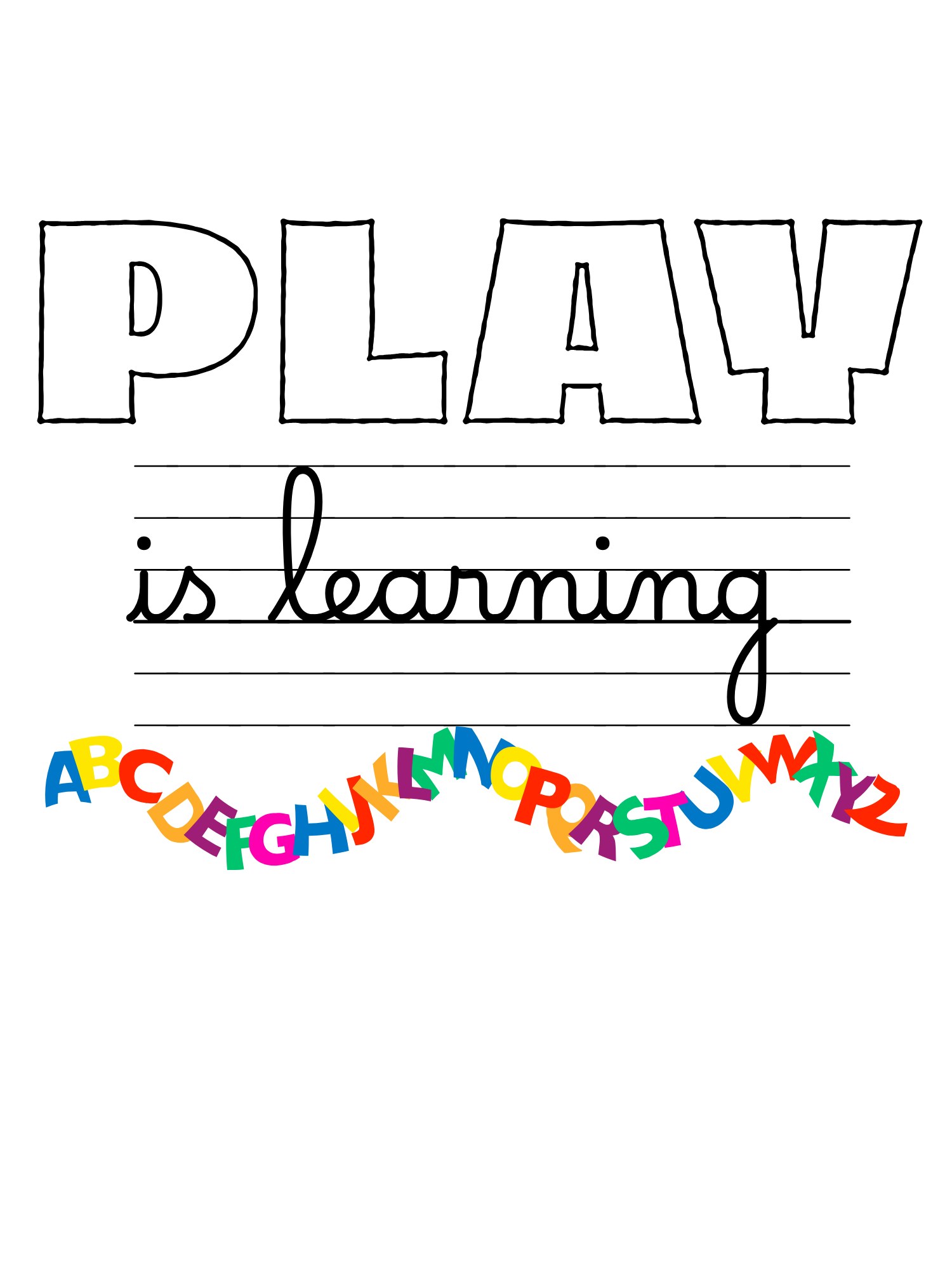 Play is Learning Alphabet T-Shirt