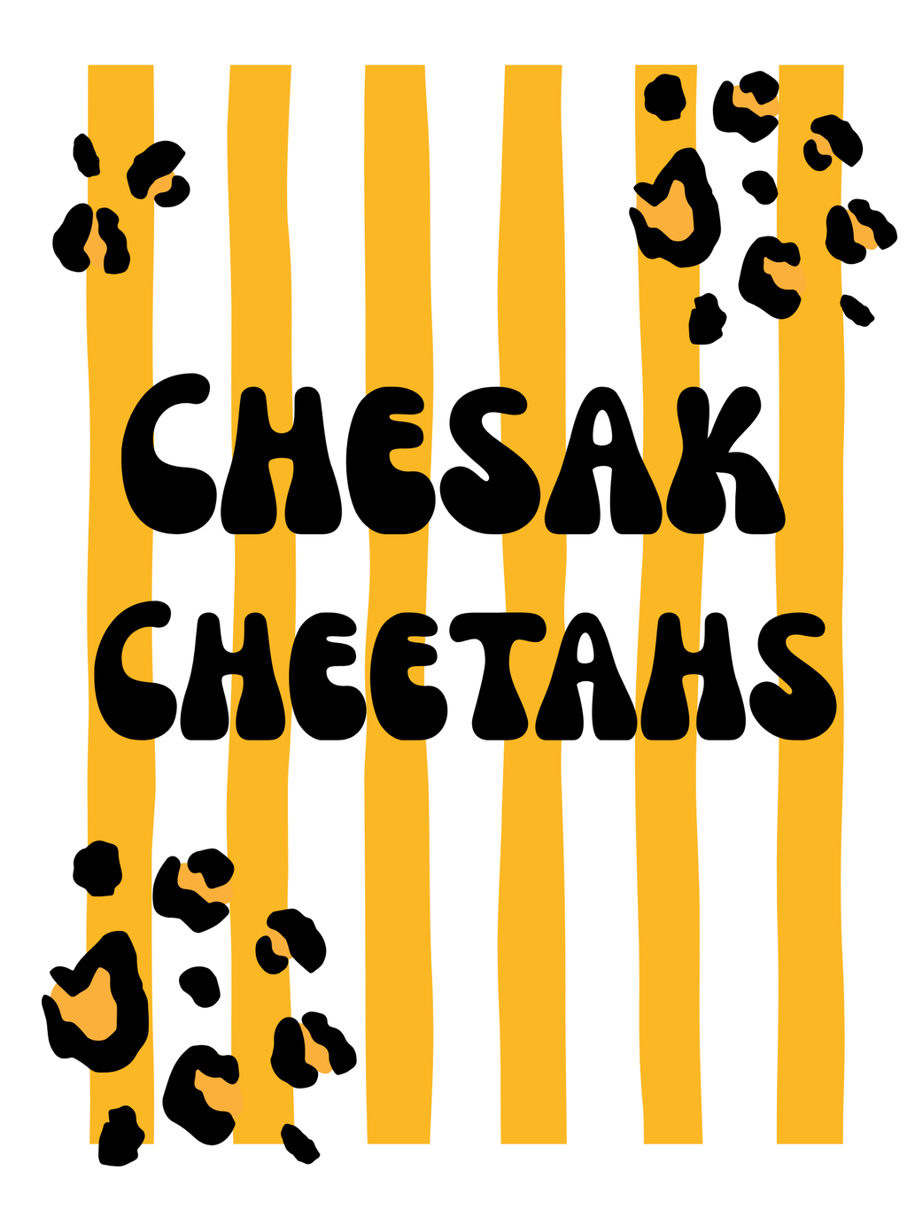 Chesak Cheetas Striped T-shirt