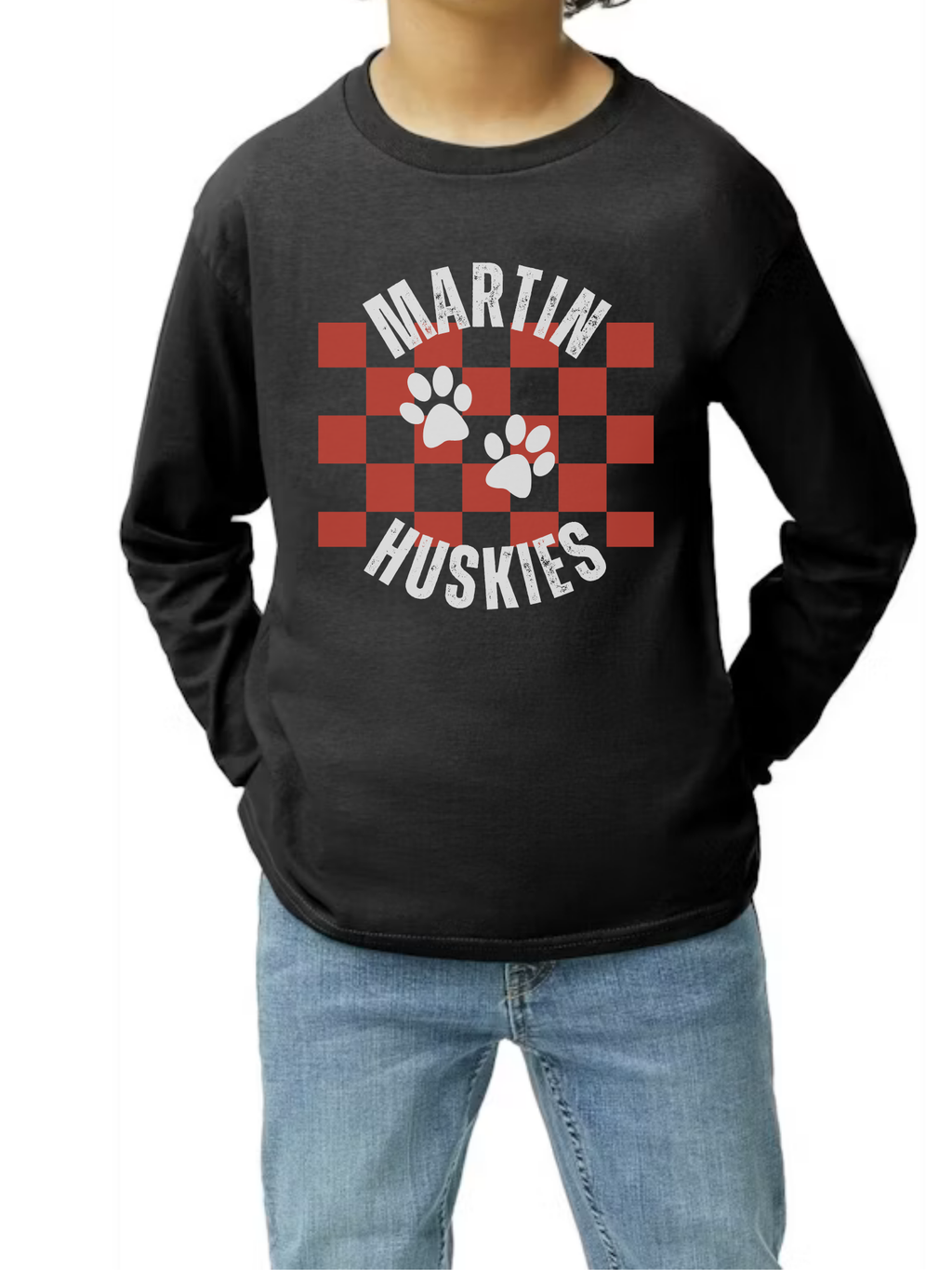 Martin Checkerboard Long-Sleeve Tee