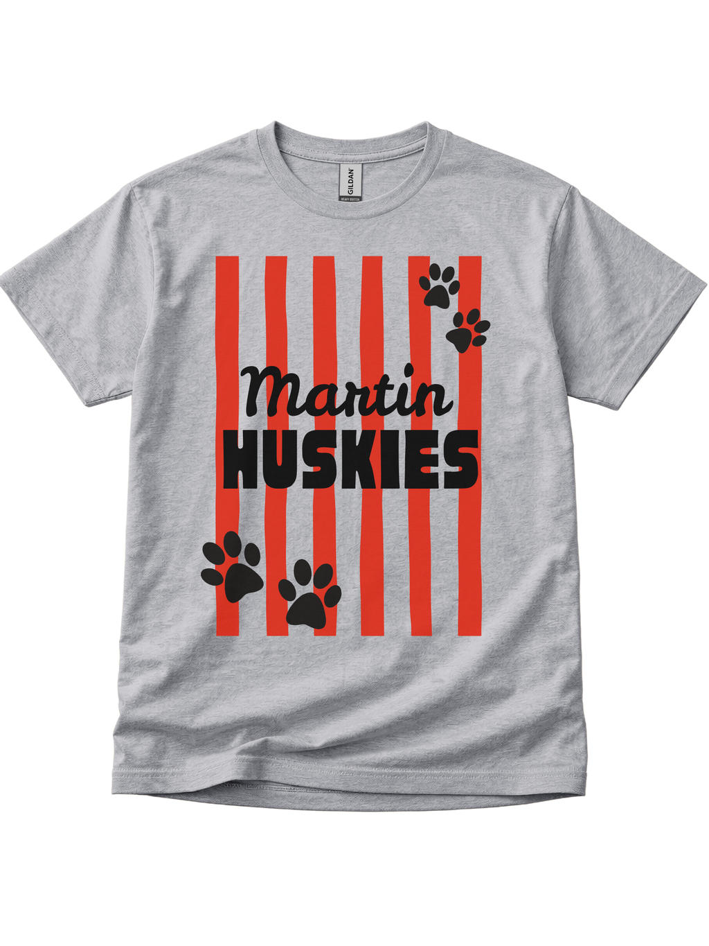 Martin Huskies Striped T-shirt
